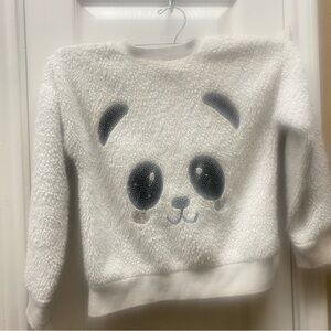 Cozy White Panda Sweatshirt for Kids